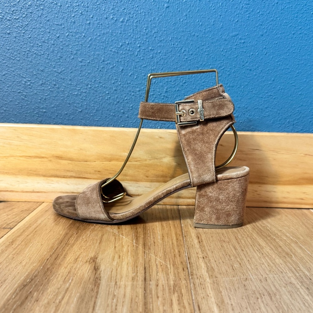 Arturo Chiang Tan Hannan Block Heeled Sandals size 8